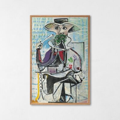 Art Print Homme à la pipe Pablo Picasso Poster