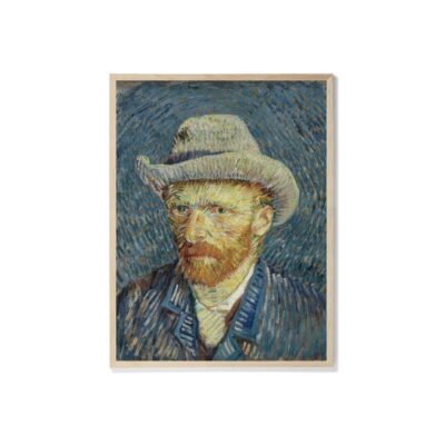 Art Print Self-Portrait with Grey Felt Hat Van Gogh