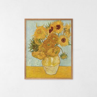 Art Print Wood Frame Sunflowers Third Version Vincent Van Gogh