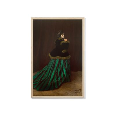 Camille The Woman in the Green Dress Monet Poster Print