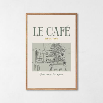 Poster Le Café - More Espresso, Less Depresso