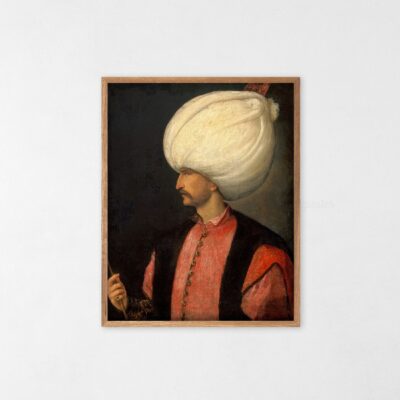 Poster Suleiman 1 Ottoman Turkish Art Print by Tiziano Vecelli