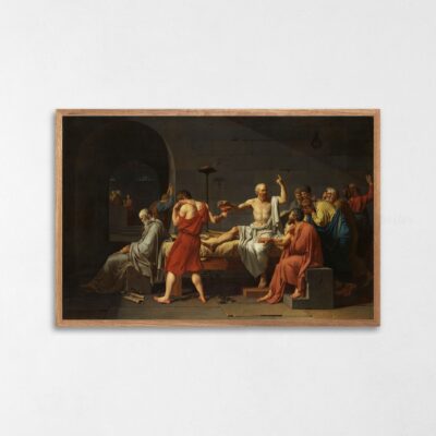 Poster The Death of Socrates Art Print Wood Frame