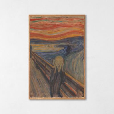 Poster The Scream Art Print Wood Frame by Edvard Munch 1893