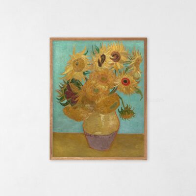 Poster Vase with Twelve Sunflowers Vincent Van Gogh