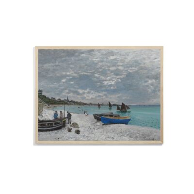 The Beach at Sainte-Adresse Claude Monet Poster Print