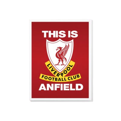 This Is Anfield Poster Liverpool FC Art Print White Frame