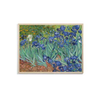 Wood Frame Poster Irises Vincent Van Gogh 1889