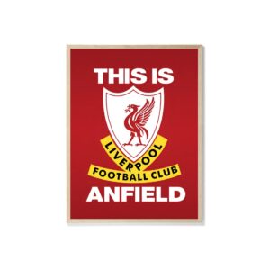 Wooden Frame This Is Anfield Poster