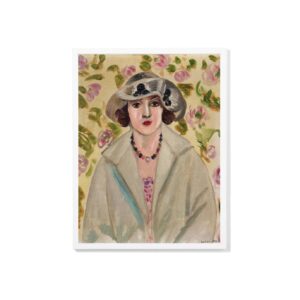 Art Poster Matisse Jeune Fille au Chapeau de Crin Blanc