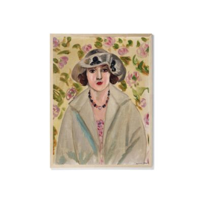 Poster Print Jeune Fille au Chapeau de Crin Blanc Matisse