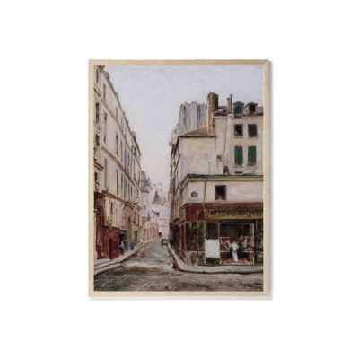 La Rue Hautefeuille (1886) Art Print Poster