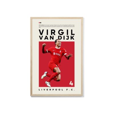 Art Poster Liverpool Virgil Van Dijk