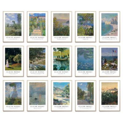 Claude Monet Prints Set Museum Exhibition Poster Printable