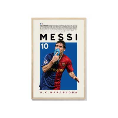 Lionel Messi Poster FC Barcelona 2009 Champions League Final