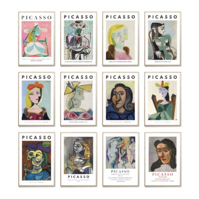 Pablo Picasso Set of 10+ Art Collection Prints Museum Exhibition Poster Printable